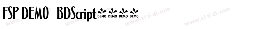 FSP DEMO   BDScript字体转换